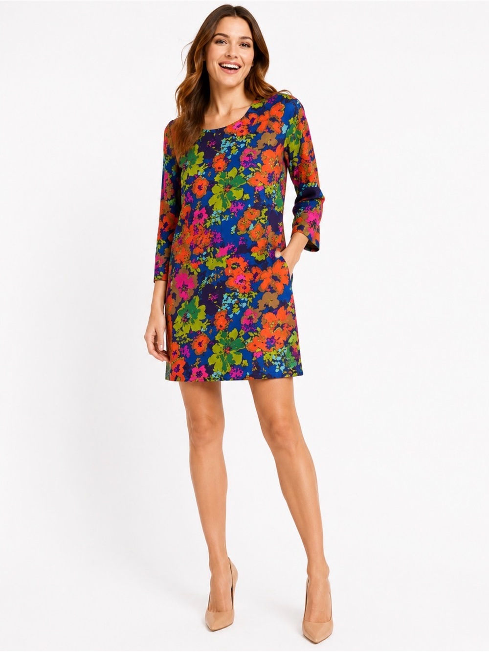 J. Crew Factory Floral Shift Dress 6